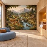 Deer Valley Village Mural Wallpaper