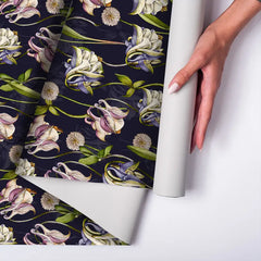 Midnight Garden – Vintage Floral Wallpaper