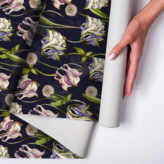 Midnight Garden – Vintage Floral Wallpaper