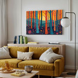 Enchanted Forest Path Canvas Art – Nature Bedroom Living Room Wall Decor