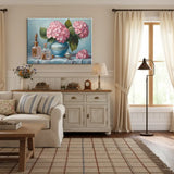 Classic Floral Still Life Canvas Art – Elegant Bedroom Living Room Wall Decor