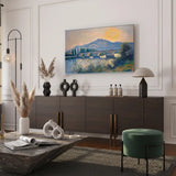 Impressionist Landscape Canvas Art – Painterly Bedroom Living Room Wall Decor