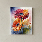 Vibrant Gerbera Colorful Floral Canvas Art – Bedroom Living Room Wall Decor