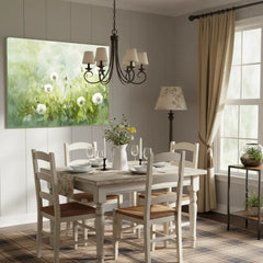 Soft Sage Green Botanical Canvas Wall Art – Bedroom Living Room Wall Decor