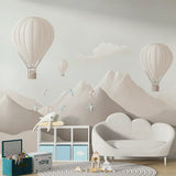 Hot Air Balloon Kids Wall Mural – Nursery Peel-and-Stick Large Removable Design