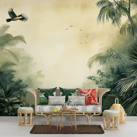 Misty Jungle Wall Mural