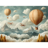 Adventure Nursery Wall Mural – Peel-and-Stick Large Kids Room Design
