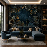 Midnight Tropica Mural Wallpaper