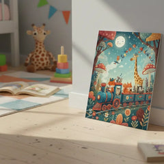 Whimsical Animal Adventure Kids Poster Set – Nursery Bedroom Wall Art