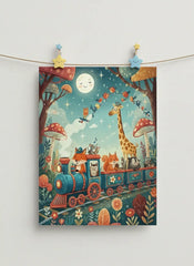 Whimsical Animal Adventure Kids Poster Set – Nursery Bedroom Wall Art