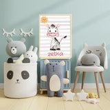 Jungle Animal Nursery Posters – Kids Room Educational Wall Art Set