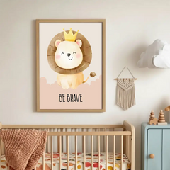 Cute Animals and Dream Quotes Nursery Posters – Kids Room Wall Art Set