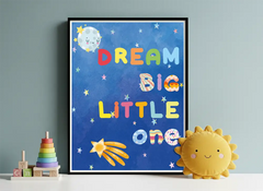 Colorful Dream Big Inspirational Posters – Kids Room Teen Wall Art Set