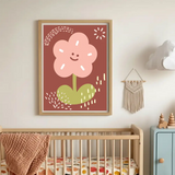 Nature Insects Cartoon Nursery Posters – Educational Kids Room Wall Art Set