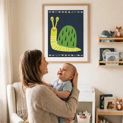 Nature Insects Cartoon Nursery Posters – Educational Kids Room Wall Art Set