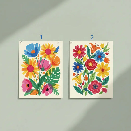 Colorful Modern Floral Poster
