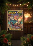 Otterly Gone Tropical Mix-Up Poster – Fun Bedroom Kids Room Wall Art