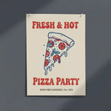 Vintage Fast Food Illustration Poster – Retro Kitchen Dining Room Wall Art