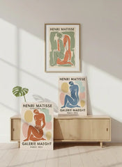 Matisse Inspired Abstract Female Figure Poster – Artistic Bedroom Wall Art