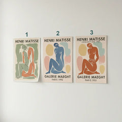 Matisse Inspired Abstract Female Figure Poster – Artistic Bedroom Wall Art