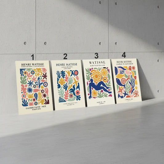 Matisse Cut-Out Inspired Abstract Art Poster