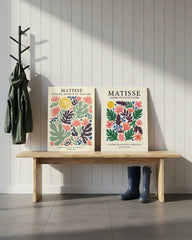 Matisse Inspired Joyful Floral Art Poster – Colorful Bedroom Living Room Wall Art