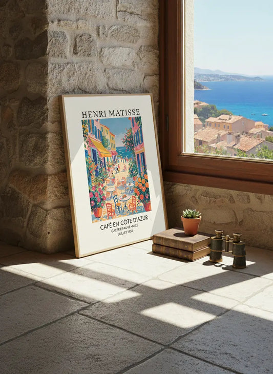 Matisse Côte d'Azur Cafe Poster