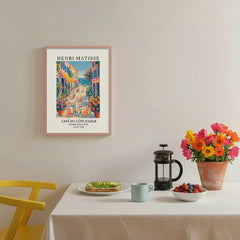 Matisse Cote d'Azur Cafe Poster – Artistic Bedroom Living Room Wall Art