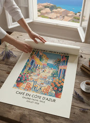 Matisse Cote d'Azur Cafe Poster – Artistic Bedroom Living Room Wall Art