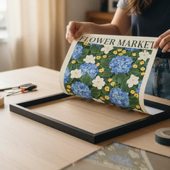 Vintage Flower Market Botanical Poster Set – Bedroom Living Room Wall Art