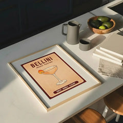 Vintage Cocktail Recipe Illustration Poster Set – Kitchen Dining Room Wall Art