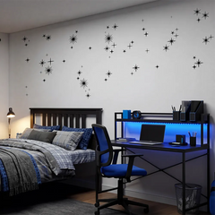 Stars Wall Decal Set – Nursery Kids Room Removable Celestial Sticker