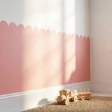Modern Scalloped Border Wall Decal – Kids Room Nursery Removable Sticker