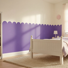 Modern Scalloped Border Wall Decal – Kids Room Nursery Removable Sticker