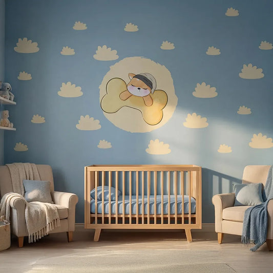 Sleeping Fox Nursery Wall Decal Set