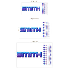 Personalized Space Name Wall Decal Set – Kids Room Removable Sticker