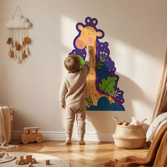 Giraffe Growth Chart Wall Decal – Kids Room Nursery Removable Height Sticker