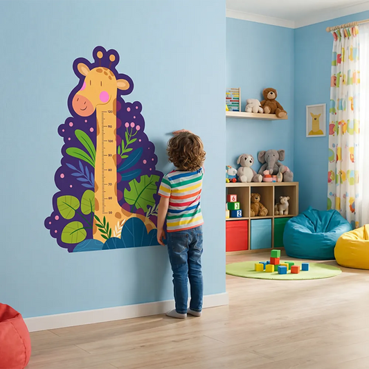 Giraffe Growth Chart Wall Decal