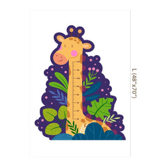 Giraffe Growth Chart Wall Decal – Kids Room Nursery Removable Height Sticker