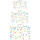 Colorful Abstract Wall Decal Set – Modern Bedroom Kids Room Removable Sticker