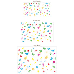 Colorful Abstract Wall Decal Set – Modern Bedroom Kids Room Removable Sticker