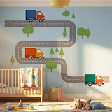 Alphabet Road Wall Decal Set – Educational Kids Room Removable Sticker