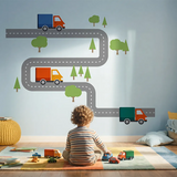 Alphabet Road Wall Decal Set – Educational Kids Room Removable Sticker