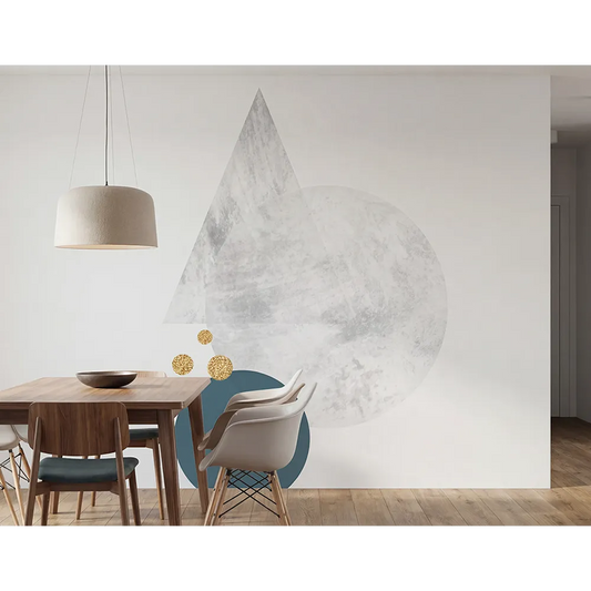 Abstract Geometric Wall Decal Set – Modern Bedroom Kids Room Removable Sticker