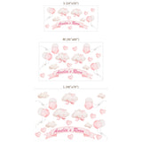 Personalized Girls Nursery Wall Decal with Name – Kids Room Removable Sticker