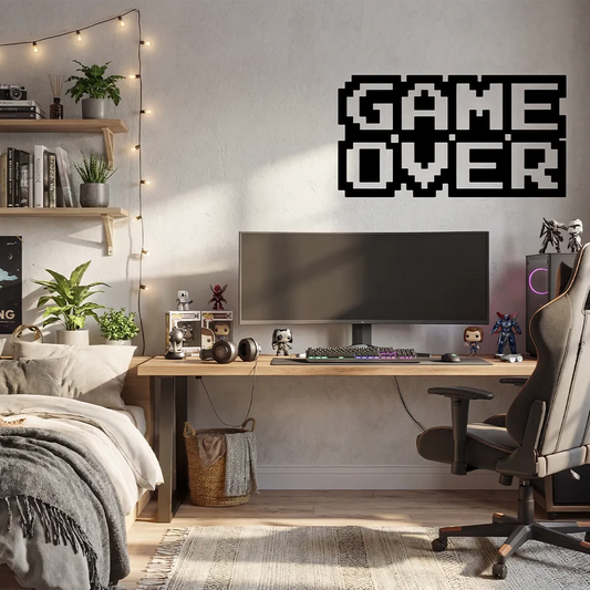 Game Over Multicolor Wall Decal Set