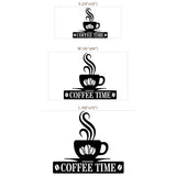 Coffee Time Wall Decal – Kitchen Cafe Removable Sticker