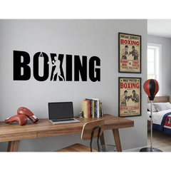 Boxing Wall Decal – Gym Home Gym Teen Room Removable Sticker