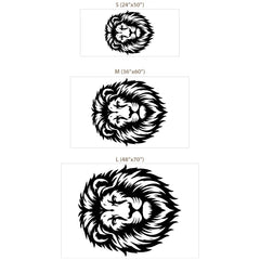 Lion Wall Decal Set – Majestic Living Room Teen Room Removable Sticker