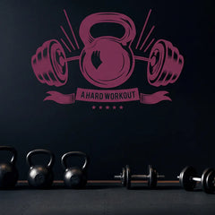 Personalized Gym Wall Decal – Custom Home Gym Motivation Removable Sticker